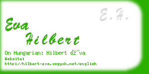 eva hilbert business card